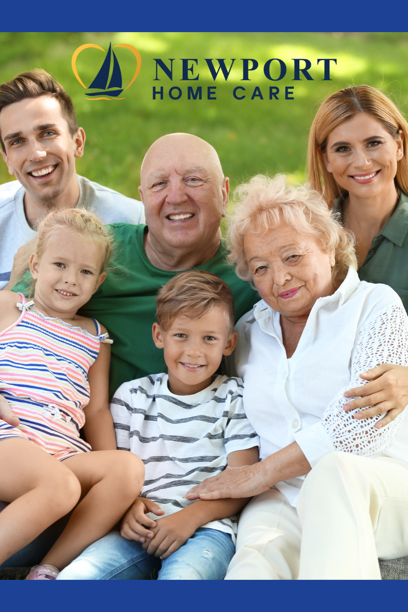 Older adult staying cool and comfortable at home with an in-home caregiver in Newport Beach