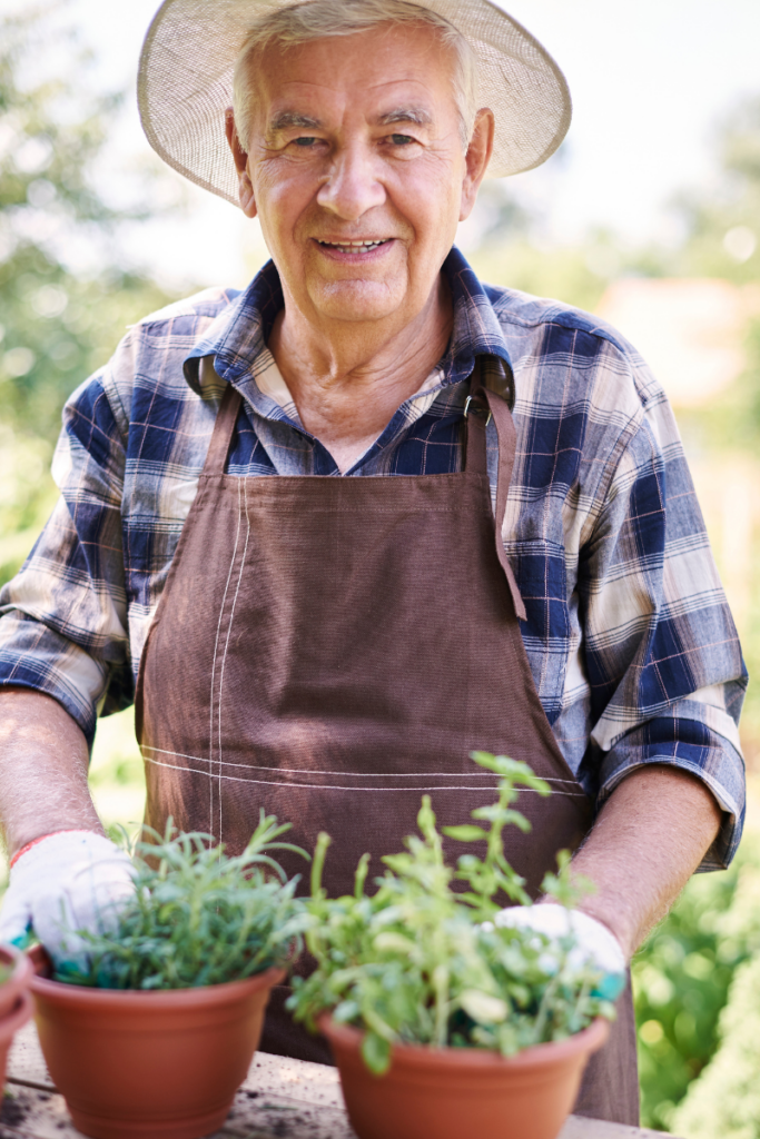 Older adult and a companion caregiver sharing a warm, everyday moment at home in Newport Beach